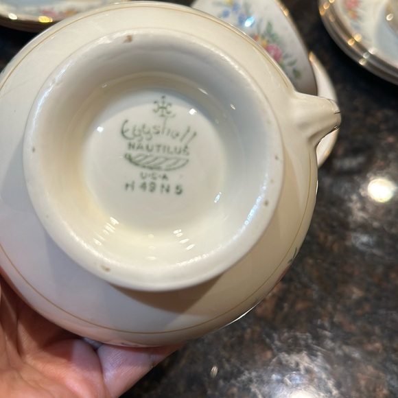 Eggshell Nautilus China by Homer Laughlin 29 items, vintage 1930’s, made in USA - Picture 5 of 9